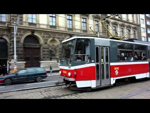 Tramvaje typu Tatra KT8D5 v Praze