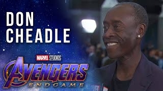 Don Cheadle talks what makes a real world hero LIVE at the Avengers: Endgame Premiere