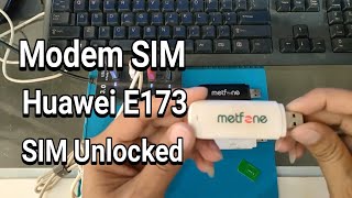 Modem SIM E173 network locked to Metfone company, Unlock done by DC Unlocker
