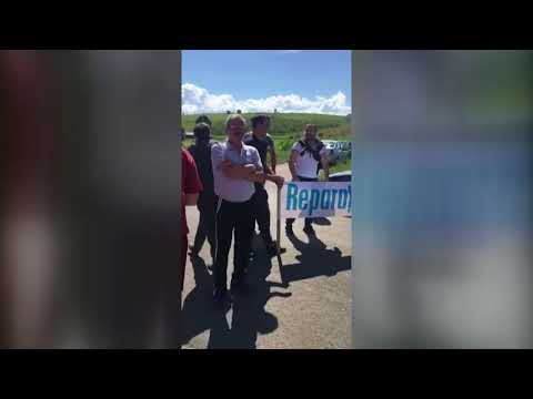 Protest al soferilor in comuna Bozovici