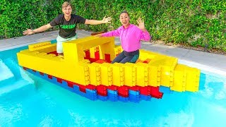 I BUILT A GIANT $10,000 LEGO BOAT!!