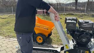 Benzínový štěpkovač LUMAG RAMBO HC15 – elektrostart, větve do 150 mm