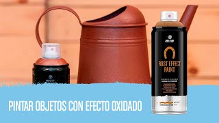 Video de MONTANA PRO Pintura efecto óxido color rojo aerosol 400ml Para efectos decorativos y acabados envejecidos