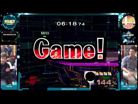 SDSU Biweekly #36 - MC | TinoJoe vs. SSBM-T | Trichael Man - Singles WQF - SSBM