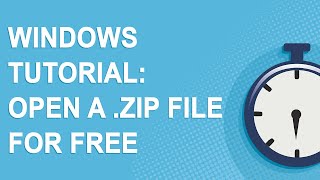Windows tutorial: open a .zip file for free to extract the files inside (2021)