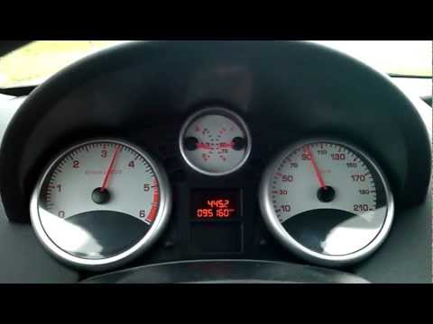 Peugeot 207 SW 1.6 HDI 90cv accelerazione 0 - 150 km/h
