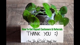 Avon Tip - How To Get Repeat Customers & Referrals