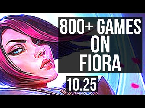 FIORA vs ILLAOI (TOP) | 800+ games, 13/3/10, Godlike | NA Diamond | v10.25