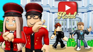 We Opened A YOUTUBE HOTEL To Prank This YOUTUBER! (Roblox)
