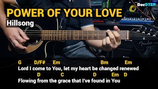 POWER OF YOUR LOVE - Hillsong (Guitar Tutorial with Chords Lyrics)