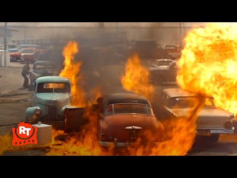 The Birds (1963) - The Gas Station Explosion Scene | Movieclips