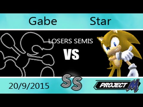 SGT 20/09 - Gabe (Mr. Game and Watch) Vs. Star (Sonic) Project M Losers Semis