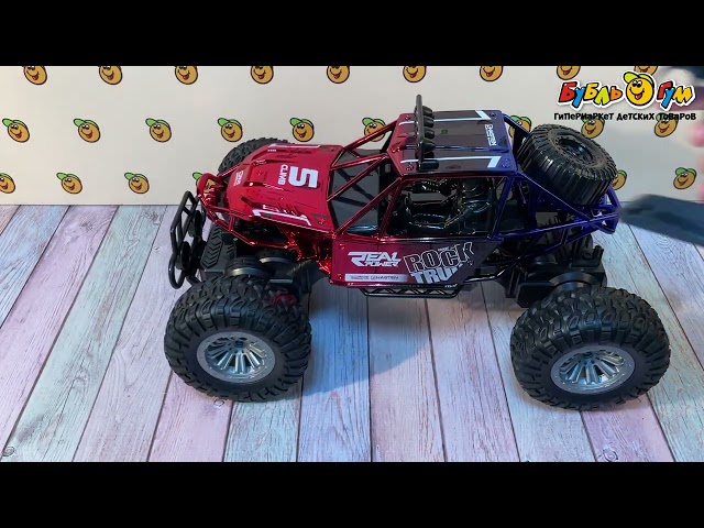 Краулер Lanson Toys  Real Power на радиоуправлении 4WD с резиновыми колесами в красно-синих тонах - видео