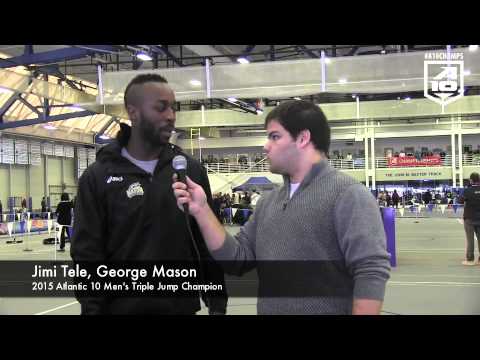 2015 Atlantic 10 Men's Triple Jump Champion - Jimi Tele, George Mason