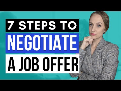 NEGOTIATING A NEW JOB OFFER: 7 Steps to Job Offer Negotiation Success