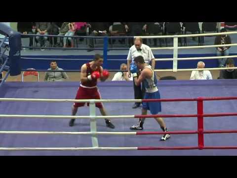 БОКС  ПОЛУФИНАЛ 12 апр. 2017 ( 69 кг) Георгий Харабадзе - Грузия VS  Азербайджан. - Тбилиси.