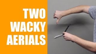 2 Beginner Butterfly Knife Aerial Variations UNKNOWN TO MANKIND - Master Quickly!