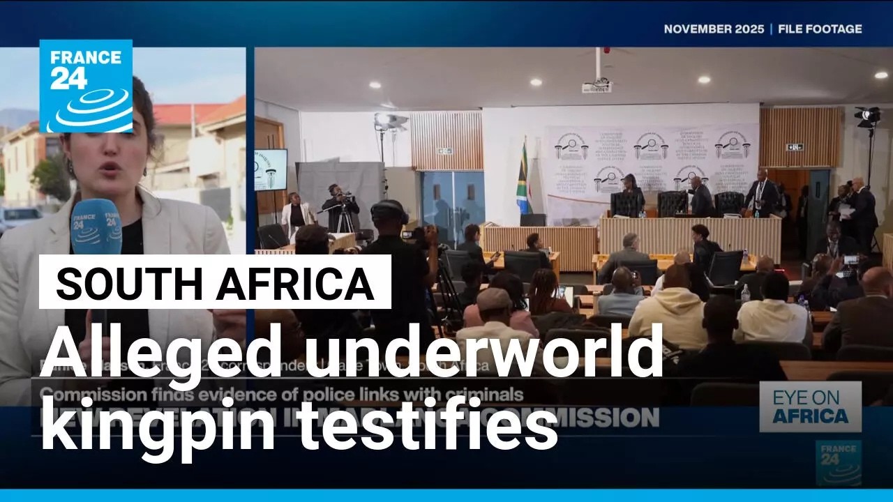 Alleged underworld kingpin testifies at S. African commission • FRANCE 24 English