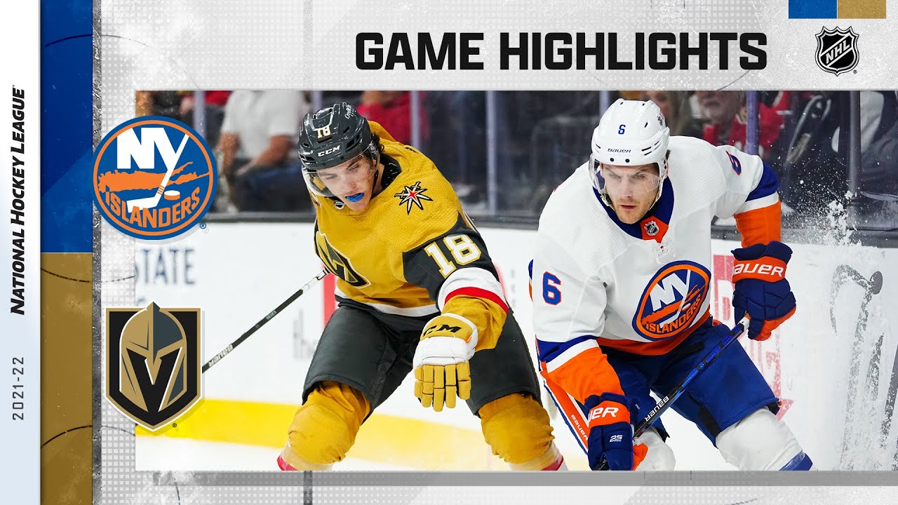 Islanders @ Golden Knights 10/24/2021 | NHL Highlights - YouTube