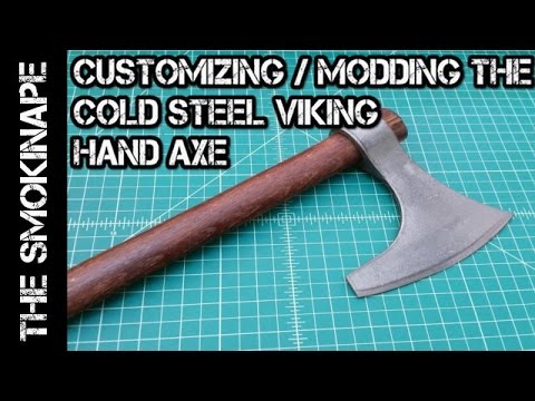 Customizing / Modding the Cold Steel Viking Hand Axe - TheSmokinApe