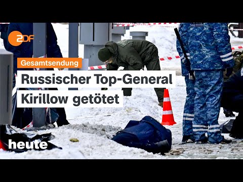 heute 19:00 Uhr vom 17.12.2024 Vorstellung der Wahlprogramme, Top-General in Moskau getötet