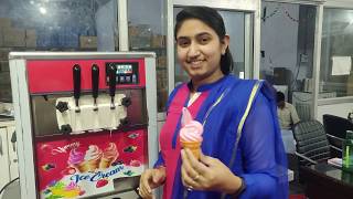 Softy Ice cream machine | Demo (softy machine kaise chalate hain)
