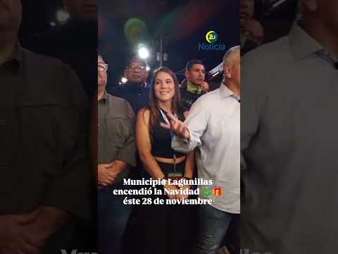 Encendido de las luces en el Mcpio. Lagunillas 🎄🎁