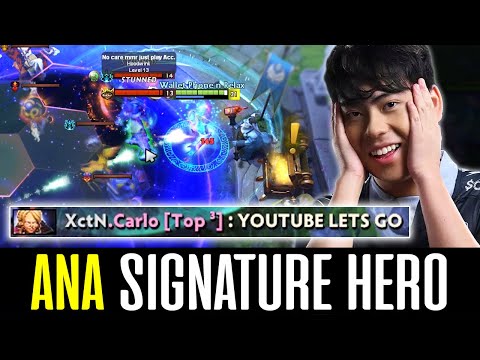 Ana TI Signature Hero -- Fountain Farming - "YOUTUBE LETS GO" DOTA 2