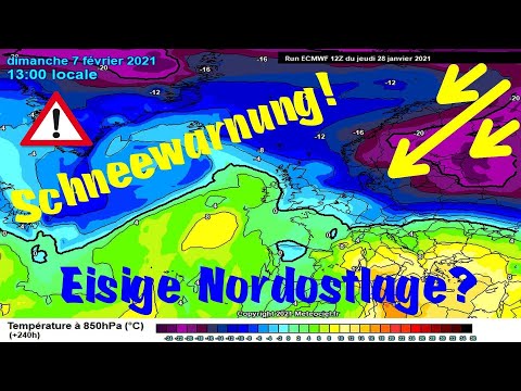 Kältepeitsche: Eisige Nordostlage nach Schneefront? Unwetter: Hochwasserlage spitzt sich zu.