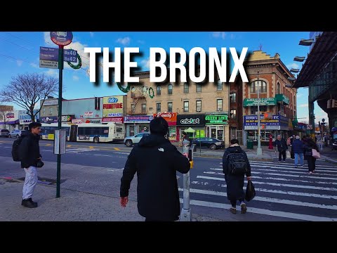 Bronx Walking Tour 4K Life in The Bronx New York Real NYC Street Scenes
