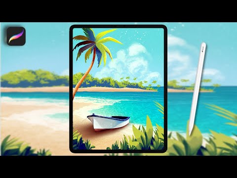 Draw Your Perfect Beach Scene in Procreate - Step by Step Tutorial