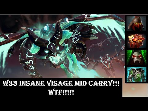 W33 [Visage] WTF Visage Mid Carry Mad Killer (7.26 Dota 2)
