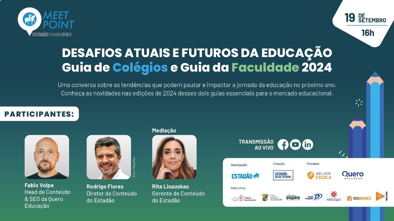 Desafios atuais e futuros da educação.