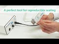 CryoSealer, ultrasonic sealer for straws
