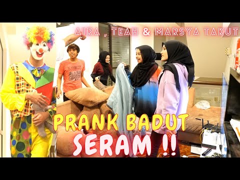 TEAH MENJERIT T4KUT !! - PRANK BADUT SERAM !!
