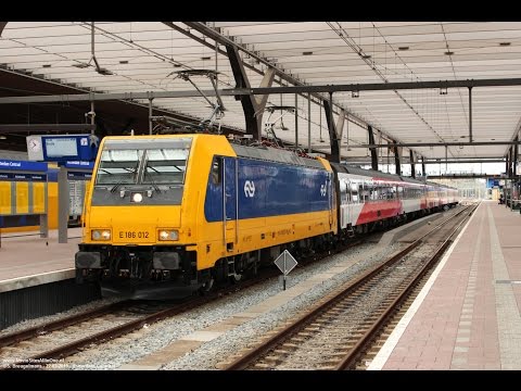 NS 186 012 with IC Direct @ Rotterdam Central (NL) 22-03-2015 ((HD Video)