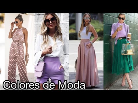 MODA 2022 💜 OUTFITS COLORES DE MODA 2022 CÓMO VESTIR CON ESTILO Looks FEMENINOS EN TENDENCIA