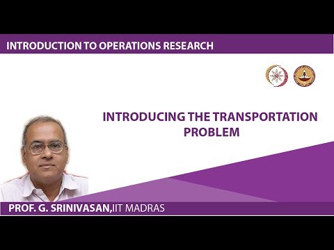 Introducing the transportation problem