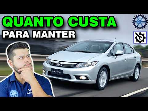 ⚙️ HONDA CIVIC 1.8 2012 [G9] ⚙️ QUANTO CUSTA para manter