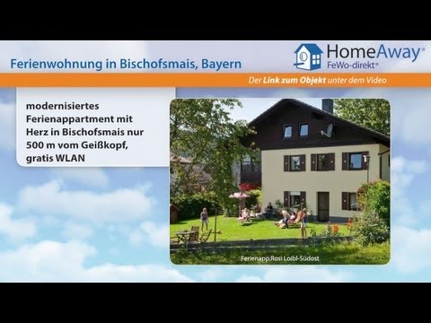 Bayerischer Wald: modernisiertes Ferienappartment mit Herz in Bischofsmais - FeWo-direkt.de Video