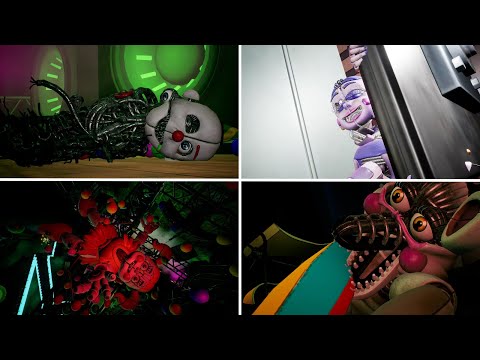 All SL Funtime bosses get destroyed - Five Nights at Freddy's: Security Breach
