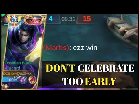 Don't Celebrate too Early| Alucard vs Top Global Meta Martis| No Edit Gameplay full Rotation.