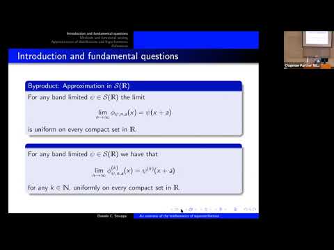 (Plenary) Daniele C. Struppa - An Overview of the Mathematics of Superoscillations.