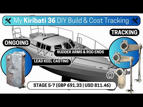 Lead Ballast Work + Rudder Arms & Rod Ends Cost Breakdown | DIY Aluminum Sailboat Build Ep. [3]