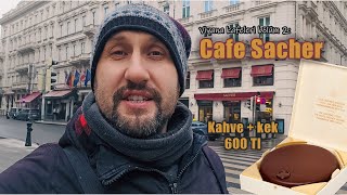 Viyana Kafeleri ikinci bölüm Sacher Hotel'de Sacher Torte deniyoruz. #