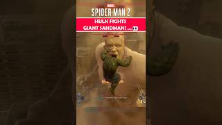 HULK vs GIANT SANDMAN Crazy Battle! #gaming #shorts #brandnewday #spiderman2