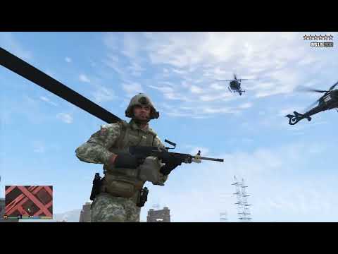 GTA 5 - Police Station Massacre + Ten Star Escape