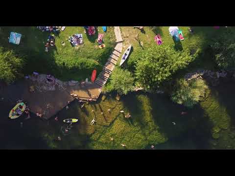 River Kolpa from the air @Camping Bela krajina