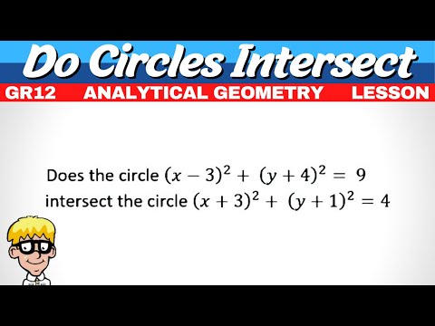 Will Circles Intersect Grade 12 Analytical Geometry