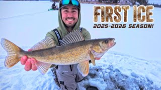 First Ice WALLEYE Beatdown 👀